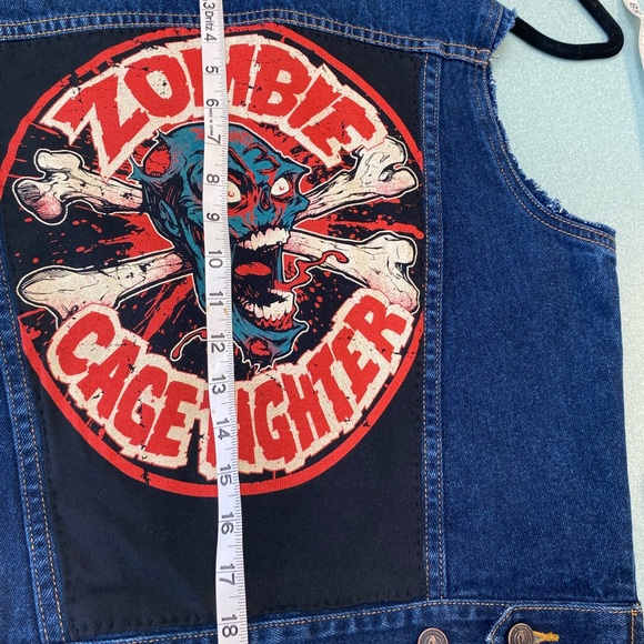 Battle Vest- Horror themed with patches and studs. - Picture 4 of 7